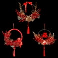 thumbnail image 2 of Guirlande Décoration Suspendue Couleur Vibrante Design Baies Rouges Non Décolorante Facile à Accrocher Guirlande de Porte d'Entrée Pendentif Cadeau du Nouvel An Chinois pour la Maison, 2 of 8