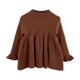 thumbnail image 1 of Odeerbi Niñas Vestido de Punto Jersey Otoño Invierno Algodón Vestidos Color Sólido Puños Acampanados Vestido de Punto Cuello Redondo Manga Larga, 1 of 4