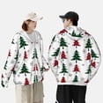 thumbnail image 6 of Fotbe Buffalo Plaid Christmas Trees Men's Women's UPF 50+ Sun Protection Jacket Hooded Cooling Shirt with Pockets Hiking Outdoor Performance-3X-Large, 6 of 9