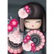 thumbnail image 1 of DIY Kokeshi Muñeca 5D Rhinestone Pared Kit Del 12x16 Pulgadas, 1 of 9