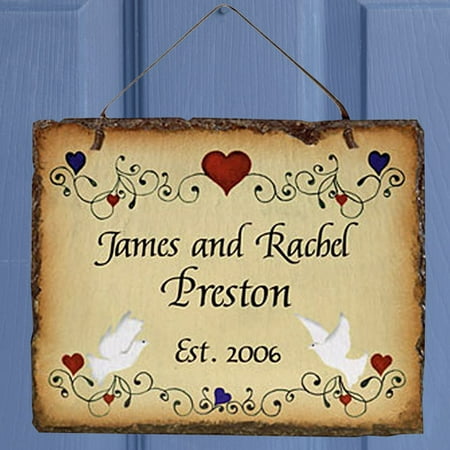 Slate Wedding Plaque