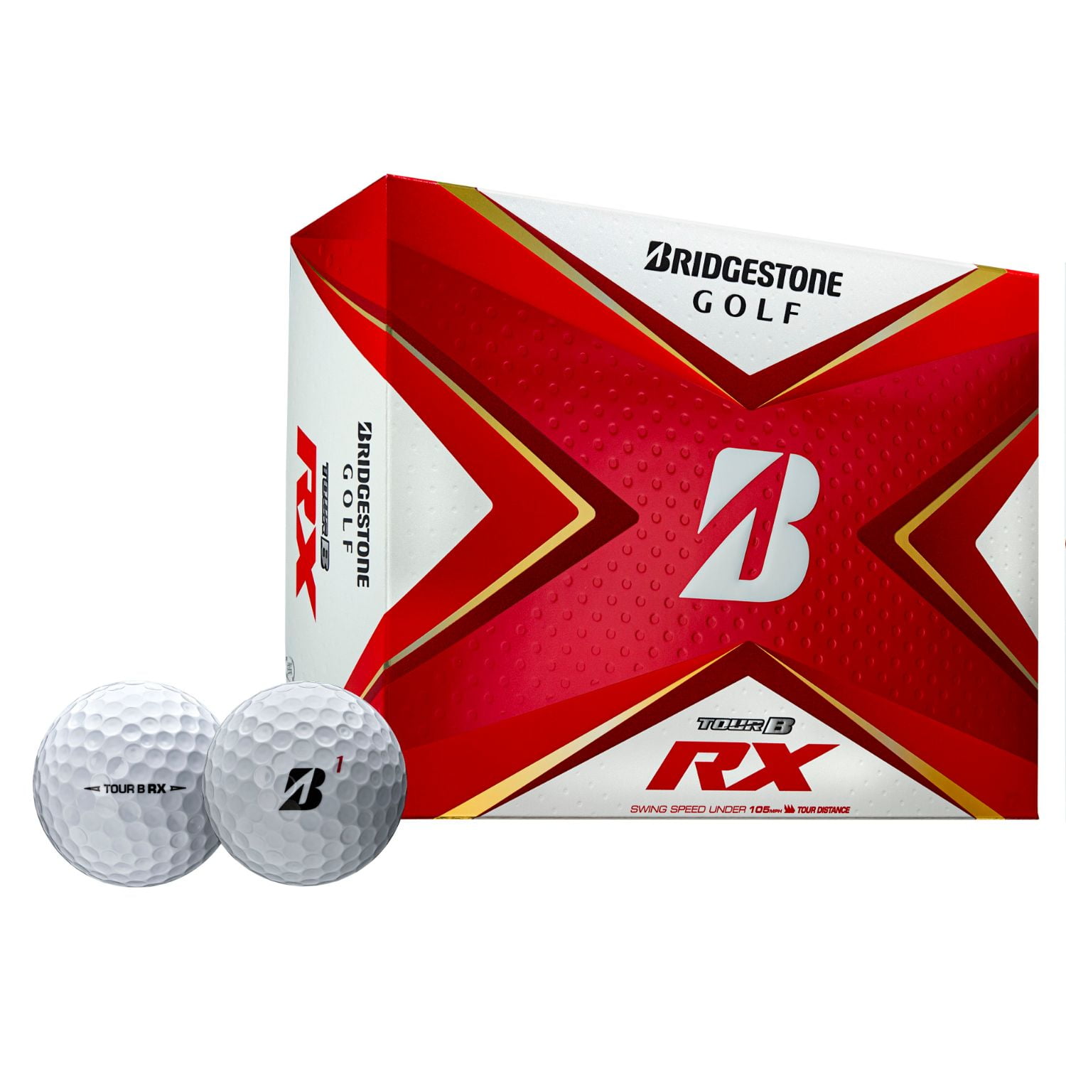 Bridgestone Tour B RX Golf BallsDozen White