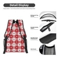 thumbnail image 4 of Salouo Red Plaid Daisy Print Laptop Backpack 16.5'' Daypack Carry On Backpack for Men Women Outdoor Bag Laptop Sleeve and Dual for Weekender/Business/Hiking-One Size, 4 of 6