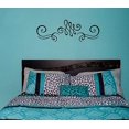 thumbnail image 3 of 3pc Swirls Wall Art Stickers Vinyl Decals Living Room Home Décor 8.5x6-Inch Black, 3 of 6