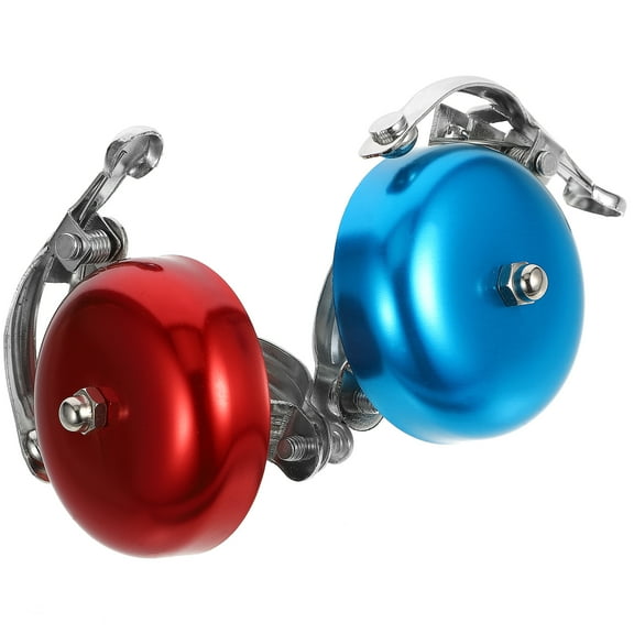 2pcs Assorted Color Bike Bell for Road Vehicles Aluminum Alloy Durable Retro Design Fits Bikes