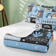 thumbnail image 4 of Erosebridal Penguin Twin Quilt Set for Boys Girls, Winter Friends Twin Coverlet Set, 2 Pieces 1 Bedspread and 1 Pillowcase, 4 of 7