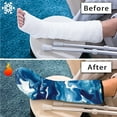 thumbnail image 7 of COEQINE Marble Print Leg Cast Covers 2 Piece Size M Cast Sleeve for Foot Leg Protector Fashionable Leg Cast Cover Sock Easy to Clean Short Foot Cast Cover for Foot Leg Protector, 7 of 7