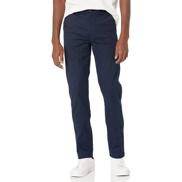 Pantalones IZOD Uniform para hombre joven, elástico, color azul marino, 34 de ancho x 30 de largo
