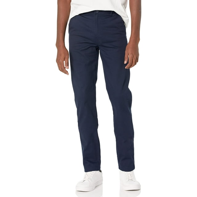 Pantalones IZOD Uniform para hombre joven, elástico, azul marino, 32 de ancho x 30 de largo