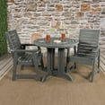 thumbnail image 2 of Highwood's 36" Round 3-pc Weatherly Dining Set - Dining Height, Outdoor, Eco-friendly, Synthetic Wood, 2 of 7