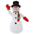 thumbnail image 1 of Muñeco de nieve inflable gigante de 2.4 metros con luces LED, ideal para decoración navideña interior y exterior, resistente al agua y fácil de instalar. ¡Crea un ambiente festivo en tu hogar!, 1 of 6