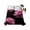 Pink, variant on Teal Blue Rose Twim Size Flat Sheet, Wrinkleproof & Fadeproof Cooling Flat Bed Sheet Only, Vintage Abstract Garden Flower Floral Black Breathable Soft Bedding Top Sheets 66 x 96 Inches
