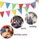 thumbnail image 3 of 50m Multicolor Pennant, Fabric Pennant Garland, Triangle Banner, Banner Flag, Outdoor Pennant 100 Pcs, 3 of 5