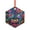 Hexagon, variant on Honeii Neon Graffiti Urban Art Print Christmas Tree Acrylic Ornament | Christmas Decoration, Living Room Bedroom Garden Seasonal Decor for Christmas Tree-Round Shape