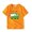 Orange, variant on Boys Summer Shirts Size 7 Round Neck Letter Print Back To School Short Sleeve T-Shirt Casual Beach Shirt Preppy T-Shirts Infant To Big Kid