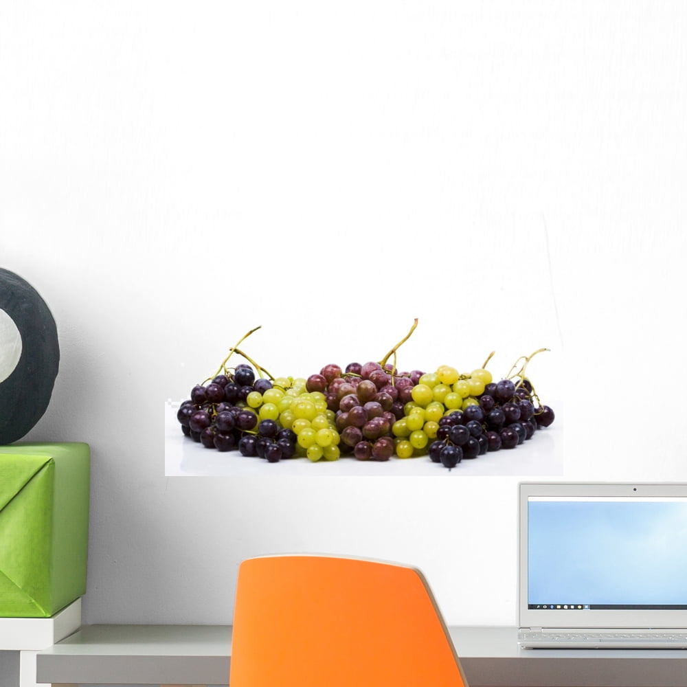 Grapes Wall Mural by Wallmonkeys Peel and Stick Graphic (18 in W x 7 in ...