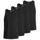 thumbnail image 1 of Jack & Jones Camiseta de tirantes para Hombre, Pack de 4 - JACBASIC TANKTOP, liso, algodón Negro L (Large), 1 of 4