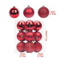 thumbnail image 3 of 12 Pcs Christmas Ornaments Set Shatterproof Christmas Tree Balls Glitter Xmas Bulbs for Xmas Trees Wreath Garland Disco Party Decorations, 3 of 3