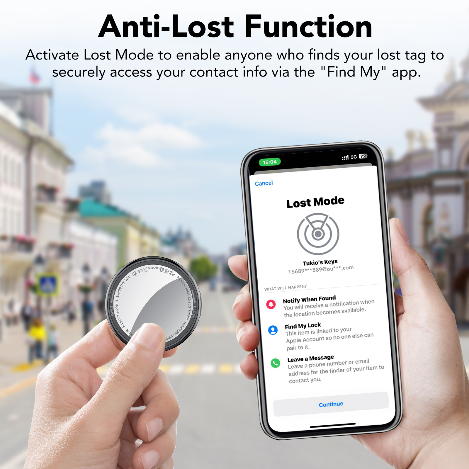 Tukio Bluetooth Tracker 4-Pack with Find My Support photo 8