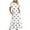 White, variant on Uaswgudfs ​2025 Women's Polka Dot Tiered Midi Dress - Retro-Inspired Short Sleeve & Summer Casual Effortless Style Red 2XL