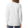 thumbnail image 3 of Gildan Ultra Cotton Long Sleeve T-Shirt for Men, Arts & Crafts, Comfortable 100% Cotton Tee, White, L, 3 of 5