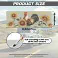 thumbnail image 7 of SEANATIVE Waterproof Truck Rear Window Decal, UV Protection Perforated See Through Graphic Car Window Sun Shade Stickers Universal Fit for Most Pickup SUV Truck, Rooster Sunflower, 7 of 7