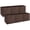 Brown, variant on Garvee 6 Pack 13 inch Cube Storage Bins, Foldable Fabric Storage Cubes with Leather Handle, Closet Organizer Boxes for Shelves, Wardrobe, Living Room and Office, Brown