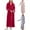 Wine, variant on Letdown Long Robes For Women, V Neck Fluffy Warm Cozy Hooded Bathrobe Plush Plus Size Winter Housecoat with Pockets (Grey,L)