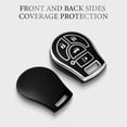 thumbnail image 2 of OFFCURVE for Nissan Key Fob Cover, Car Key Cover Case for Nissan Versa Juke Rogue Sentra Titan Armada Cube Frontier NV Infiniti FX35 FX45 Versa Smart Key Car Accessories Holder Protector, Black, 2 of 6