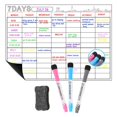 thumbnail image 1 of Calendario magnético para nevera de borrado en seco, calendario magnético de pizarra blanca para decoración de la cocina del hogar de la pared del refrigerador, almohadilla magnética para lista d, 1 of 5