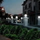 thumbnail image 3 of Led 200mm Solar Wall Pillar Lamp Outdoor Round Ball Round Light Pathway Light, 3 of 5