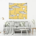 thumbnail image 2 of WOBOGO A Seamless Pattern with Sun Umbrellas Tapestry 80×60in Home Living Room Bedroom Wall Hanging Ornaments, 2 of 10