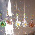 thumbnail image 1 of Atrapasueños de girasol de cristal, adorno colgante for máquina de arcoíris for decoración interior y exterior, 1 ud., 1 of 6