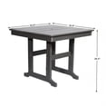 thumbnail image 5 of CQSXDA Patio Dining Table with Umbrella Hole, Weather Resistant, Rectangular Outdoor Furniture for Lawn and Yard, 5 of 10