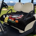 thumbnail image 3 of Whosucclay USA Flag Golf Decoration Quilted Golf Cart Seat Covers 4 Convenient Pockets, Sweat Absorption for EZGO Club Car Ds Precedent Tempo Yamaha, 3 of 9