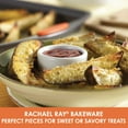 thumbnail image 2 of Rachael Ray Nonstick Bakeware Cookie Pan Set, 4-Piece, Gray with Orange Silicone Grips, 2 of 6