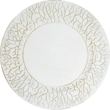 Nature-Inspired Branch Edge Charger Plate (Set of 4)