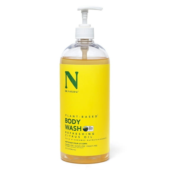 Dr. Natural Refreshing Oil Body Wash, Soothing Body Wash, Citrus, 32 oz