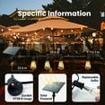 thumbnail image 2 of DAYBETTER 150FT Solar Outdoor String Lights, with 75 ST38 Shatterproof Bulbs,Solar Powered, Waterproof Hanging Lights for Patio Garden Decor, 2 of 7