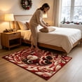 thumbnail image 7 of KKOUHVY 3D Christmas Area Rug, Quilted Non-Slip Print Area Rug with Candy Swirl & Santa, Indoor Winter Xmas Holiday Decorations for Living Room Bedroom, 7 of 7