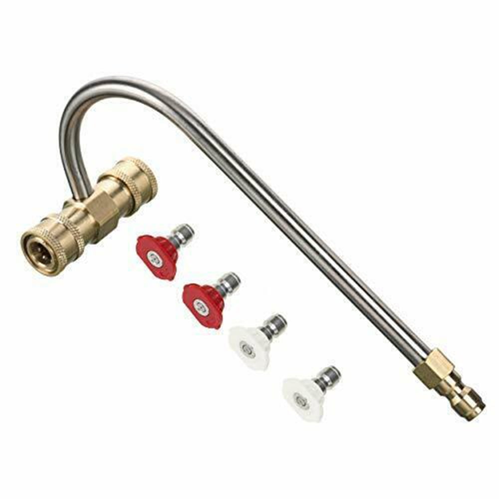 Gutter Cleaner Attachment For Pressure Washer With 4 Nozzles Tips 1/4