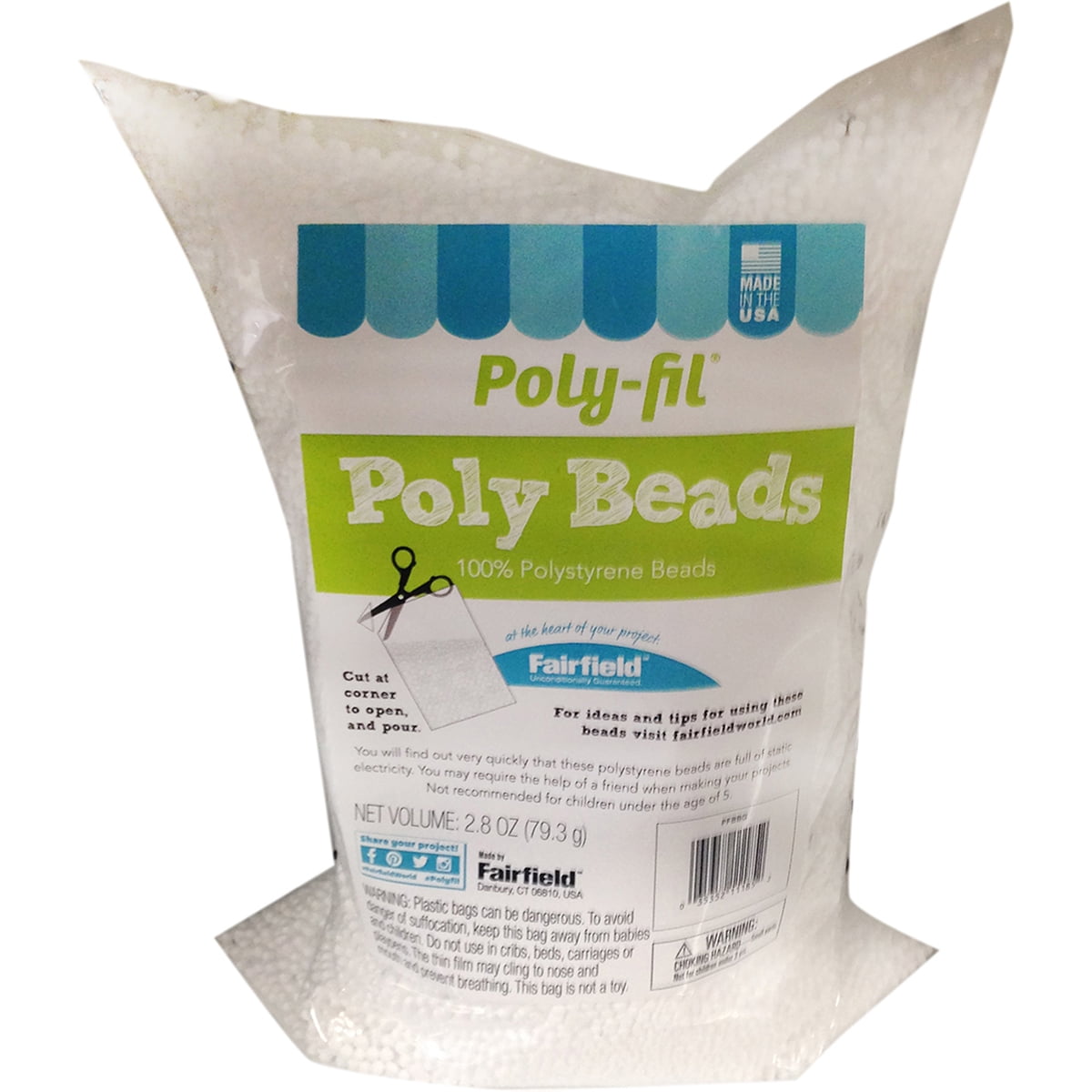 Poly-Fil Poly Beads for Filling Crafts, 2.8 Ounce Bag - Walmart.com - Walmart.com