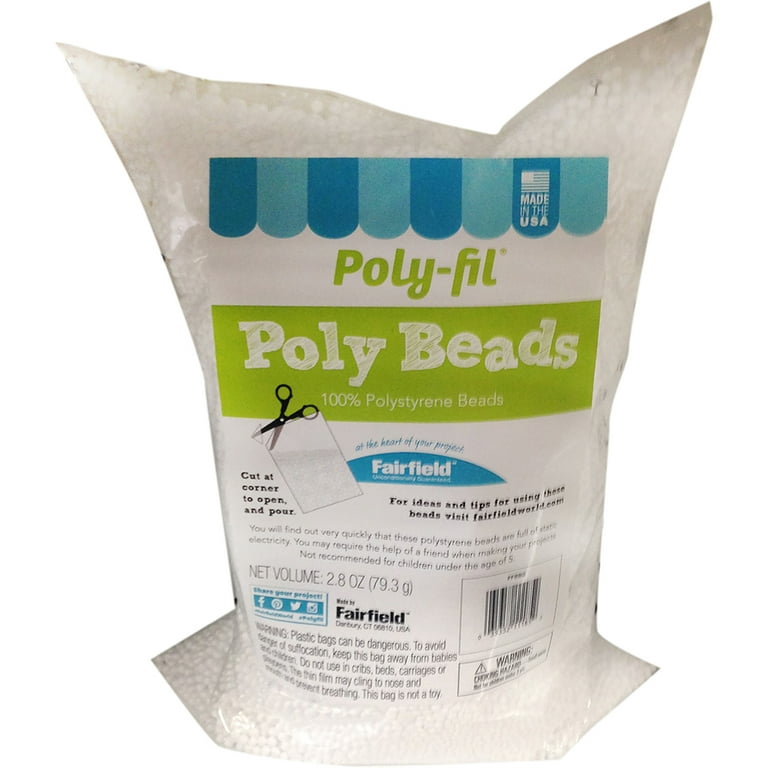 Poly-Fil Poly-Pellets Weighted Stuffing Beads 6 Lbs Pour Bag