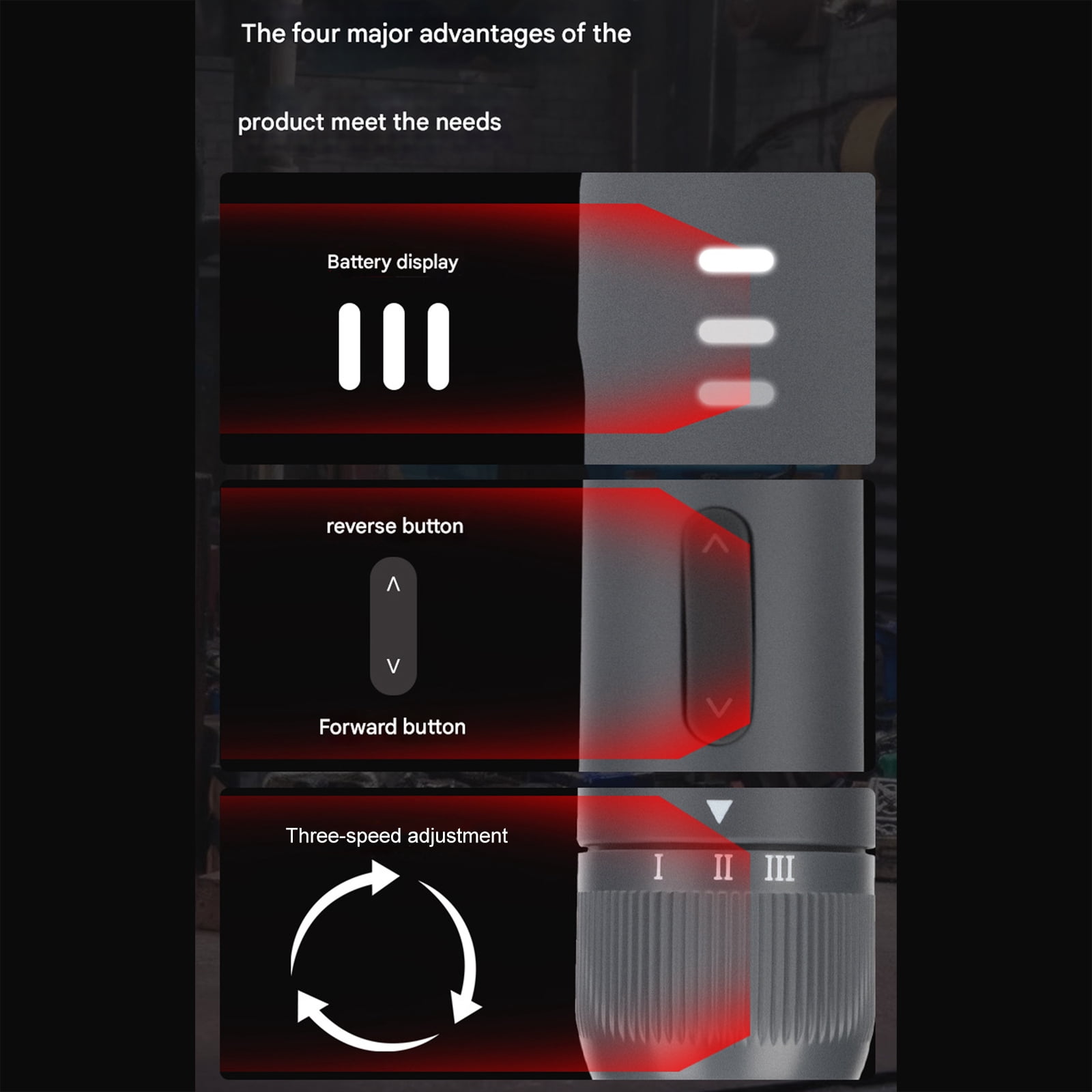 Rechargeable Electric Screwdriver With 2000mAh And LED Light For Home Repair And Projects