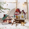 thumbnail image 4 of Decoración Navideña Colgante de Casa de Madera Adornos Navideños Luminosos de Bricolaje Adornos de Escritorio Adornos Colgantes B, 4 of 5