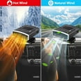 thumbnail image 2 of 12V Car Heater, 2 in 1 Fast Heating Defrost Defogger 360 °Rotatable Handheld Car Windscreen Defogger Window Defroster (Black Silver), 2 of 11