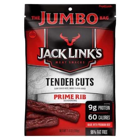 Jack Links Prime Beef Tender Cuts, 5.6oz (Best Cut Of Meat For Beef Jerky)