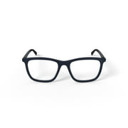 Bio Eyes Mens Clay Square Prescription Eyeglasses with Case, Grey
