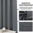 thumbnail image 6 of JIATER Blackout Curtains Set of 2 Panels for Bedroom Living Room Outdoor 52 x 72 in,Thermal Insulated Room Darkening Blackout Curtains with Grommet,Dark Gray, 6 of 9