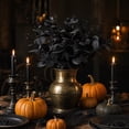 thumbnail image 2 of Aurorax Halloween Decorations Indoor,2 Pcs Gothic Fake Rose Flowers Dark Academia Vintage Black and Red Roses Artificial Flowers Gothic Decor for Adults Halloween Party Office Desktop Art, 2 of 6